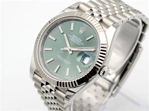 rolex datejust mint green fluted|rolex datejust price list.